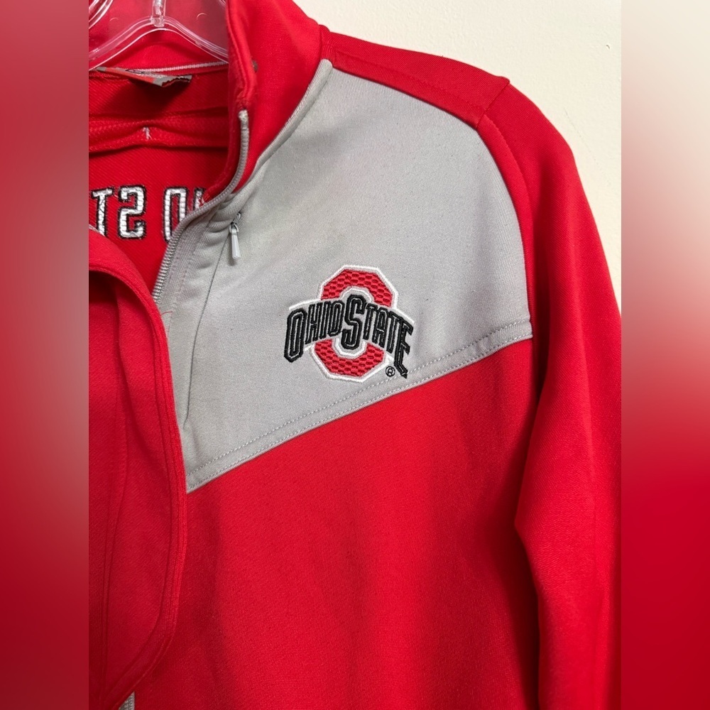 Vintage Nike Jacket Mens The Ohio State University Red Full Zip Small S - Picture 3 of 4